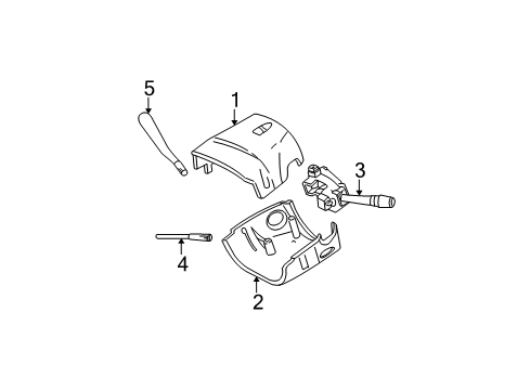 2001 Ford Taurus Switches Gear Shift Assembly Diagram for F8DZ-7210-BD