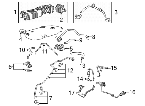 2020 Lexus RX350L Powertrain Control Engine Control Computer Diagram for 89661-48Y00