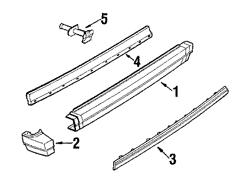 1984 Buick Skyhawk Rear Bumper Reflector Asm-Rear Bumper Diagram for 917027