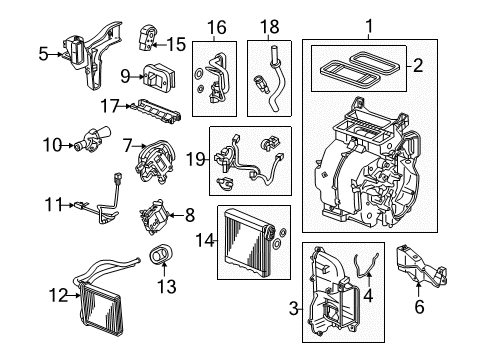 2014 Honda CR-Z Air Conditioner Hose, Suction Diagram for 80311-SZT-G01