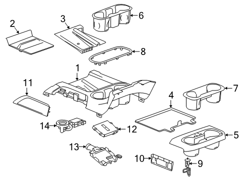 2020 Chevrolet Silverado 1500 Anti-Theft Components Rail Diagram for 84505563