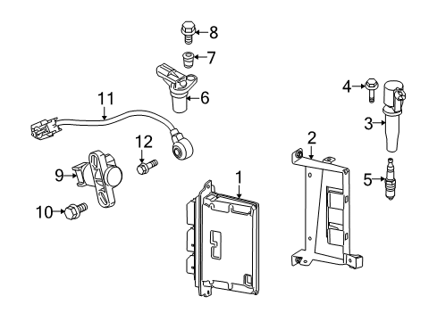 2013 Ford Transit Connect Powertrain Control Coil Diagram for 4M5Z-12029-B