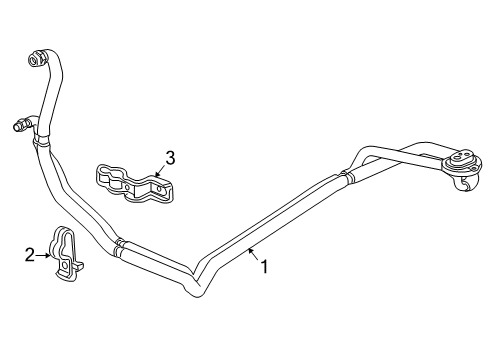 2011 Honda Pilot Rear A/C Lines Pipe, RR. Suction & Receiver Diagram for 80329-SZA-A01