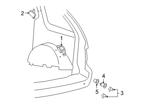 2006 Mercury Monterey Parking Aid Module Diagram for 3F2Z-15K866-AB