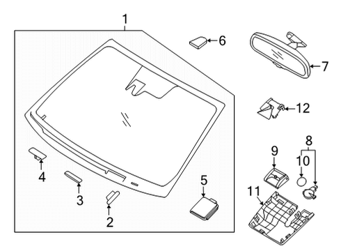 2020 Hyundai Sonata Lane Departure Warning Unit Assembly-L.D.C Diagram for 95300-L1000