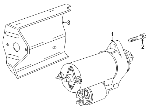 2000 BMW Z8 Starter Starter Diagram for 12411729981