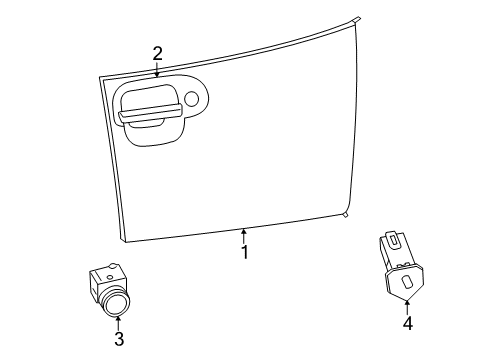 2017 Dodge Viper Glove Box Latch-GLOVEBOX Door Diagram for 68191399AA