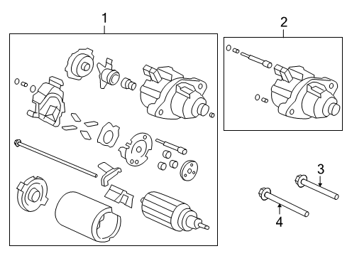 2010 Honda CR-V Starter Bolt, Flange (12X85) Diagram for 95701-12085-08