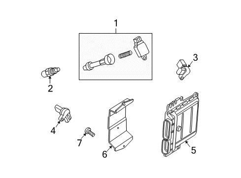 2004 Nissan Pathfinder Armada Powertrain Control Engine Control Module Diagram for 23710-7S010