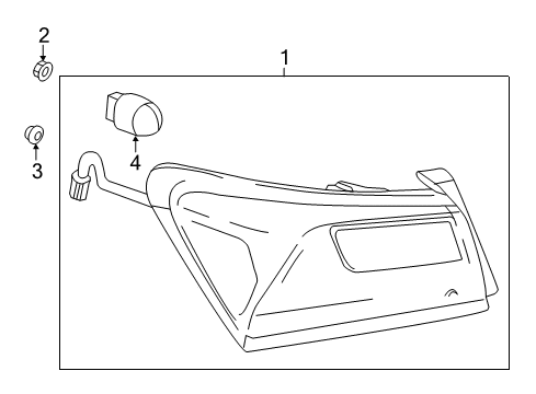 2016 Chevrolet Malibu Tail Lamps Tail Lamp Assembly Diagram for 84516376