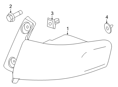 2015 Lincoln MKT Tail Lamps Tail Lamp Assembly Diagram for AE9Z-13404-A