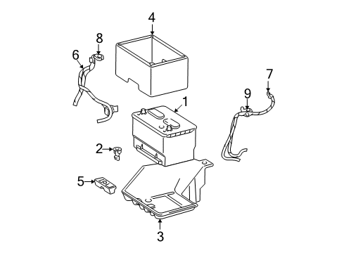 2007 Dodge Ram 1500 Powertrain Control Battery-Storage Diagram for BB65F121AA