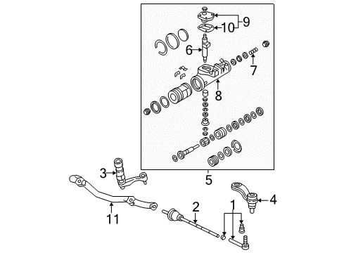 2021 Chevrolet Express 3500 Steering Column & Wheel, Steering Gear & Linkage, Shaft & Internal Components, Shroud, Switches & Levers Gear Assembly Diagram for 84400576