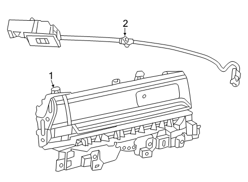 2019 Ram 2500 Glove Box Instrument Panel Diagram for 6YK08TX7AA