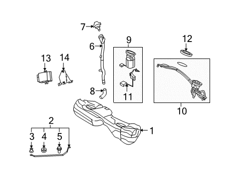 2010 BMW M3 Fuel Supply Fuel Pump Level Sensor Repair Kit Diagram for 16112283497