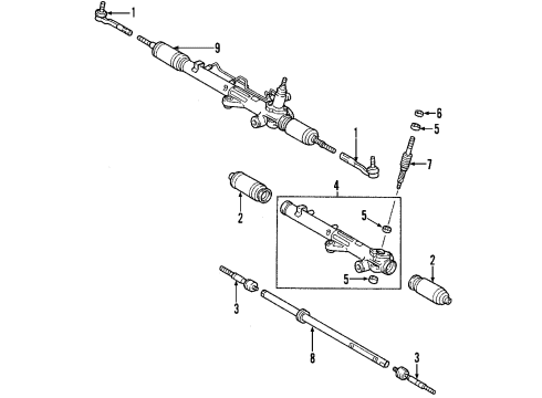 2003 Toyota Sequoia P/S Pump & Hoses, Steering Gear & Linkage Control Valve Diagram for 44330-06220