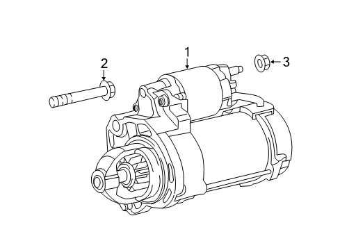 2019 Chrysler Pacifica Starter Engine Starter Diagram for 68348376AC