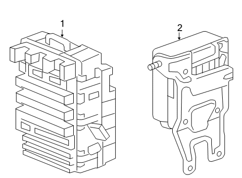 2006 Honda Civic Electrical Components Box Assembly, Fuse Diagram for 38200-SVA-A12