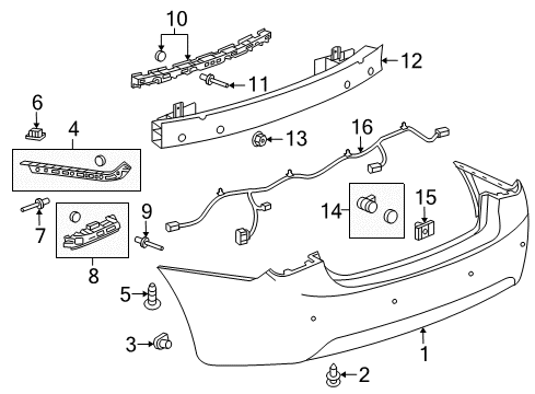 Diagram for 2015 Chevrolet Cruze Parking Aid 