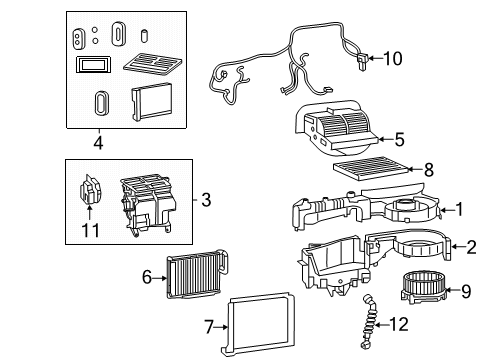 2020 Chrysler Voyager Air Conditioner A/C SUCTION & DISCHARGE Diagram for 68533021AA