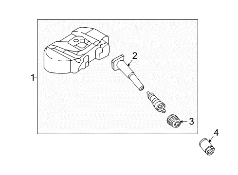 2017 Hyundai Elantra Tire Pressure Monitoring Nut-TPMS Diagram for 52934-F2000