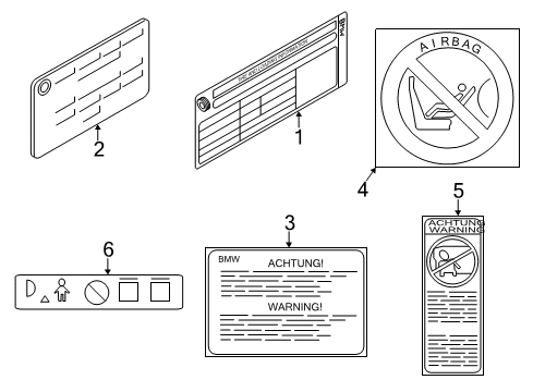 2013 BMW 128i Information Labels Label, Oil Container-Power Steering Pump Diagram for 71246798132