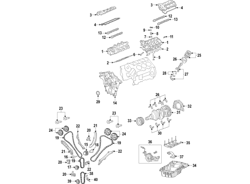 2016 Chrysler 200 Engine Parts, Mounts, Cylinder Head & Valves, Camshaft & Timing, Variable Valve Timing, Oil Cooler, Oil Pan, Balance Shafts, Crankshaft & Bearings, Pistons, Rings & Bearings ISOLATOR-Engine Mount Diagram for 4877789AF