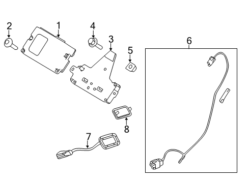 2009 Ford F-150 Electrical Components Module Diagram for 9L3Z-14D212-BF
