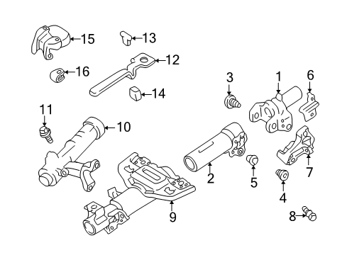 1999 Lexus LX470 Housing & Components Signal Bracket Connector Diagram for 45816-60020