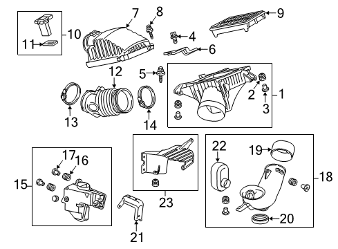 2013 Acura ZDX Filters Bolt-Washer (5X12) Diagram for 93403-05012-08