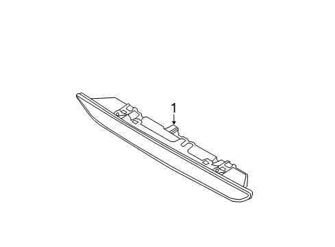 2012 Ford Focus High Mount Lamps High Mount Lamp Diagram for BM5Z-13A613-B