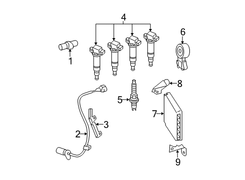 2006 Scion tC Powertrain Control Bracket, Wiring Harness Diagram for 82729-28020