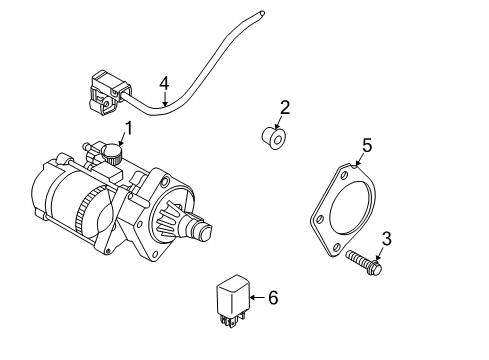 2004 Dodge Intrepid Door & Components Cover-Starter Diagram for 4861621AA