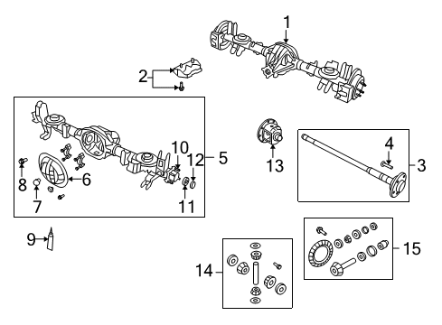 2011 Dodge Nitro Axle & Differential - Rear Wheel Stud Diagram for 6036668AA