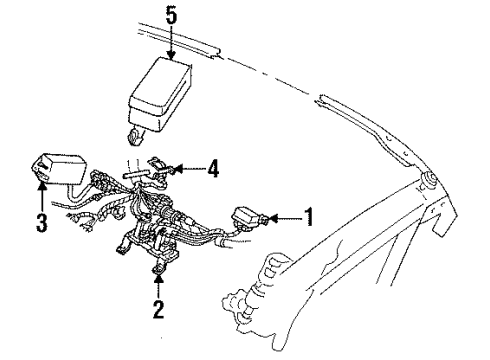 1994 Dodge Ram 3500 Starter Engine Starter Diagram for 53005984AB