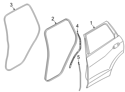 2020 BMW X7 Rear Door EDGE PROTECTION, DOOR, REAR Diagram for 51769465544