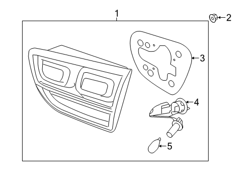 2019 Kia Sorento Bulbs Lamp Assembly-Rear Combination Diagram for 92404C6600