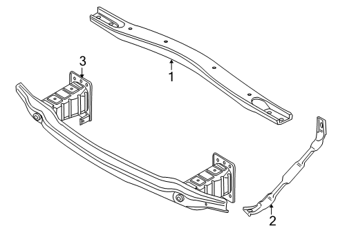 2013 BMW X6 Radiator Support Cross Brace Diagram for 51717205151