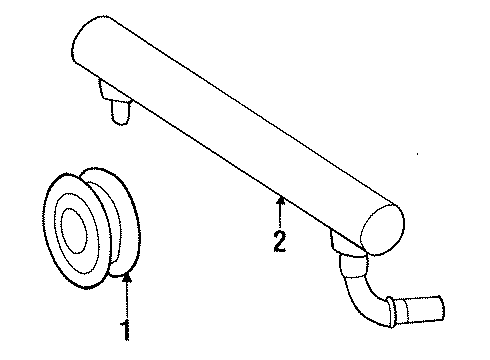 1995 Toyota Celica Trans Oil Cooler, Belts & Pulleys Cooler, Oil Diagram for 16491-16460