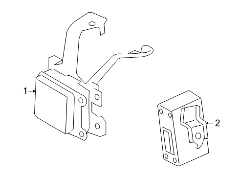 2009 Lexus LX570 Cruise Control System Sensor Assembly, MILLIME Diagram for 88210-60060