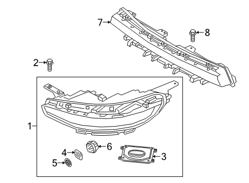 2021 Kia Soul Headlamps Bracket-Moisture Abs Diagram for 92126J2000