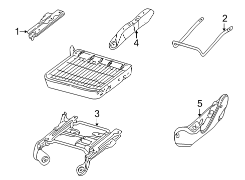 1999 Ford F-350 Super Duty Tracks & Components Handle Diagram for F75Z-78603A86-BAA