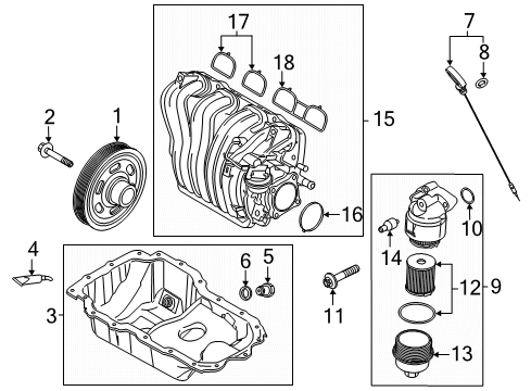2021 Kia Rio Throttle Body Body Assembly-Throttle Diagram for 351002M329