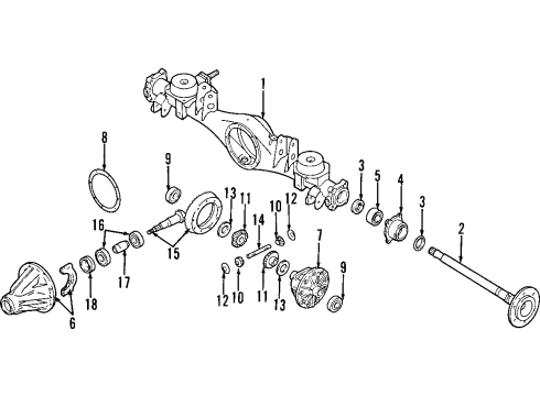 2001 Infiniti QX4 Rear Axle, Differential, Propeller Shaft Shaft Assembly-PROPELLER Diagram for 37000-4W005