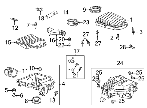 2001 Honda Civic Powertrain Control Rubber, Throttle Joint Diagram for 17228-PLC-000