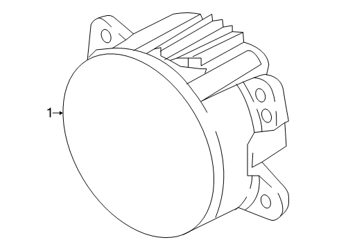 2018 Jeep Wrangler Fog Lamps Front FASCIA Diagram for 68336462AE