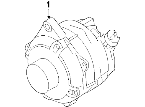 2009 Ford F-150 Alternator Alternator Diagram for 9L3Z-10346-A