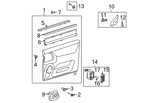 2005 Toyota Sienna Bulbs Lens Diagram for 81231-0C010