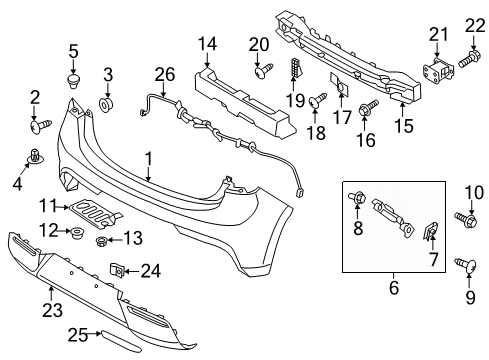 2022 Kia Rio Bumper & Components - Rear Lamp Assembly-Rear R/REF Diagram for 92405H9000