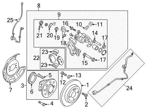 2012 Hyundai Accent Anti-Lock Brakes Abs Assembly Diagram for 58920-1R400